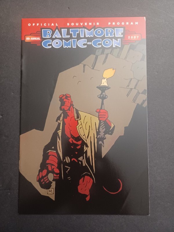 Baltimore Comic-Con 2007 Official Souvenir Program - Mike Mignola - Hellboy - NM (2007), raw comic book in NM condition — front cover
