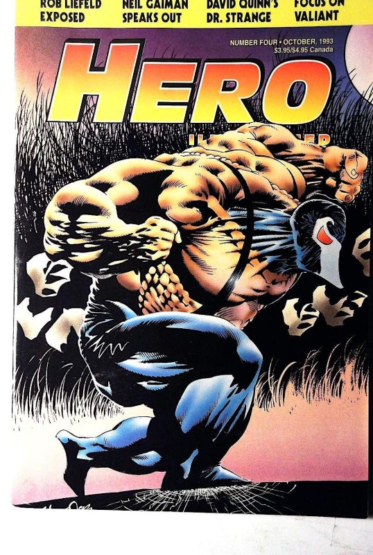 Hero Illustrated #4 (1993), raw, ungraded comic book — front cover