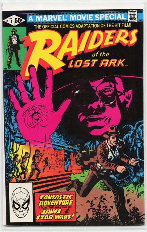Raiders of the Lost Ark #1 (Marvel Comics, 1981), raw, ungraded comic book — front cover