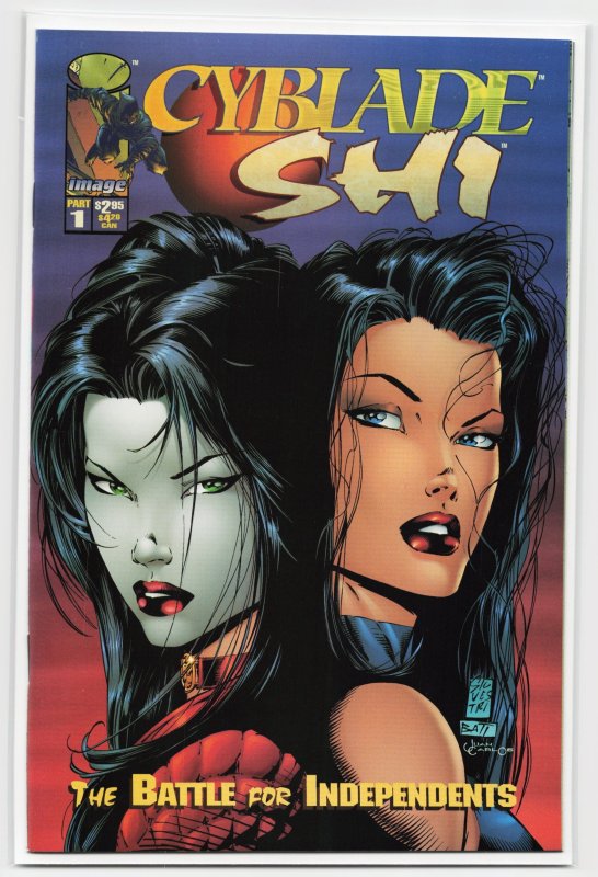 Cyblade / Shi #1 (Image Comics, 1995), raw, ungraded comic book — front cover
