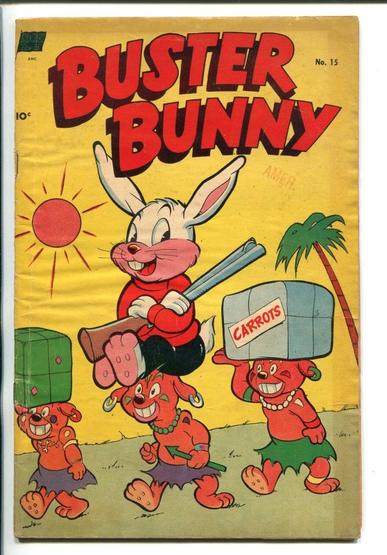 Buster Bunny #15 (1953), raw, ungraded comic book — front cover