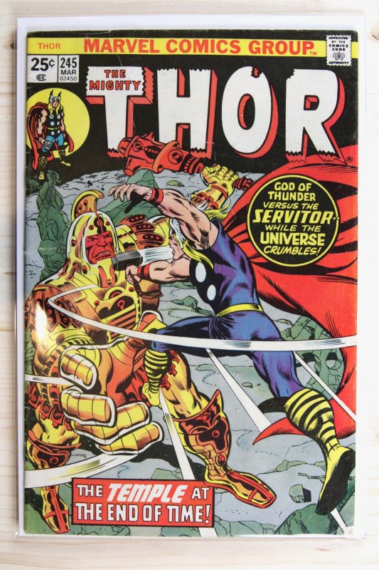 Thor #245 (Marvel Comics, 1976), raw comic book in VF- 7.5 condition — front cover