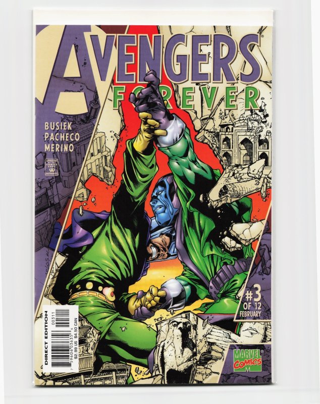 Avengers: Forever #3 (1999), raw, ungraded comic book — front cover