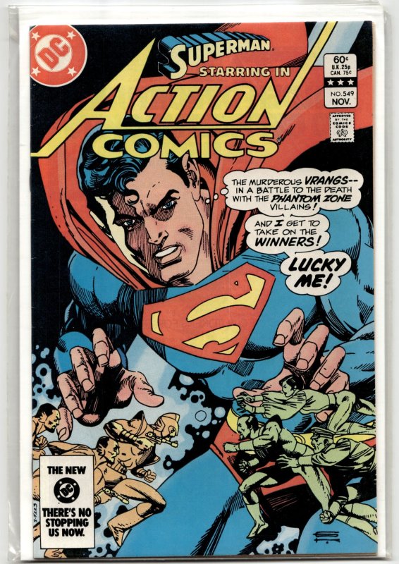 Action Comics #549 (DC Comics, 1983), raw, ungraded comic book — front cover