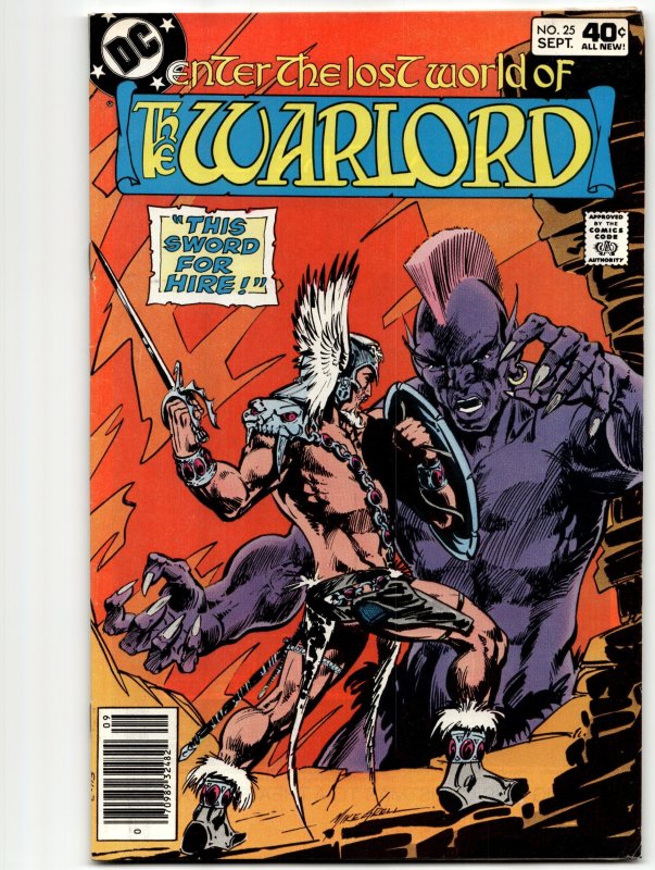 Warlord #25 (1979), raw, ungraded comic book — front cover
