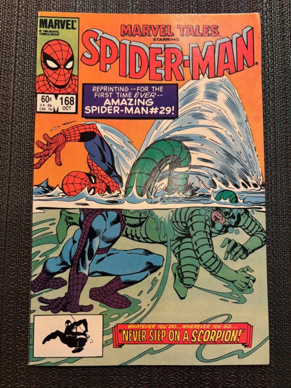 Marvel Tales #168 (Marvel Comics, 1984), raw, ungraded comic book — front cover