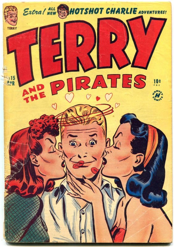 Terry and the Pirates #21 (Harvey Comics, 1949), raw comic book in FR condition — front cover