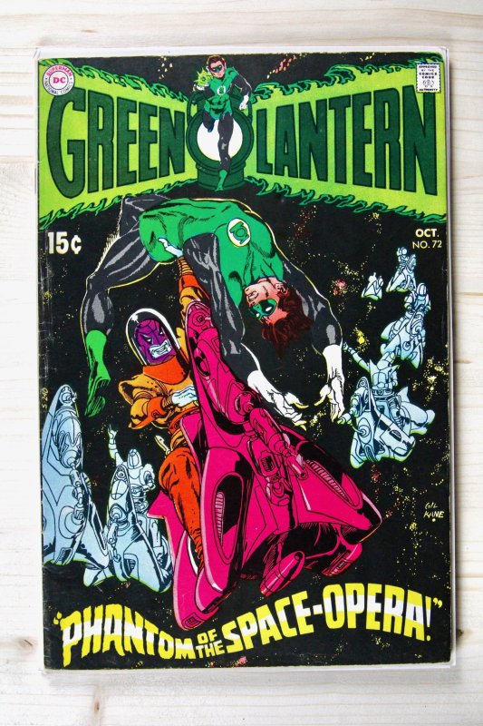 Green Lantern #72 (DC Comics, 1969), raw comic book in FN 6.0 condition — front cover
