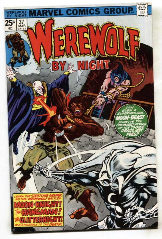 Werewolf by Night #37 (Marvel Comics, 1976), raw comic book in VF/NM condition — front cover