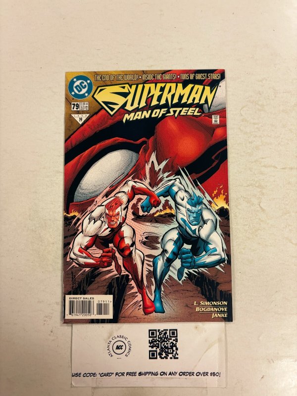 Superman the Man of Steel #79 (DC Comics), raw comic book in NM condition — front cover