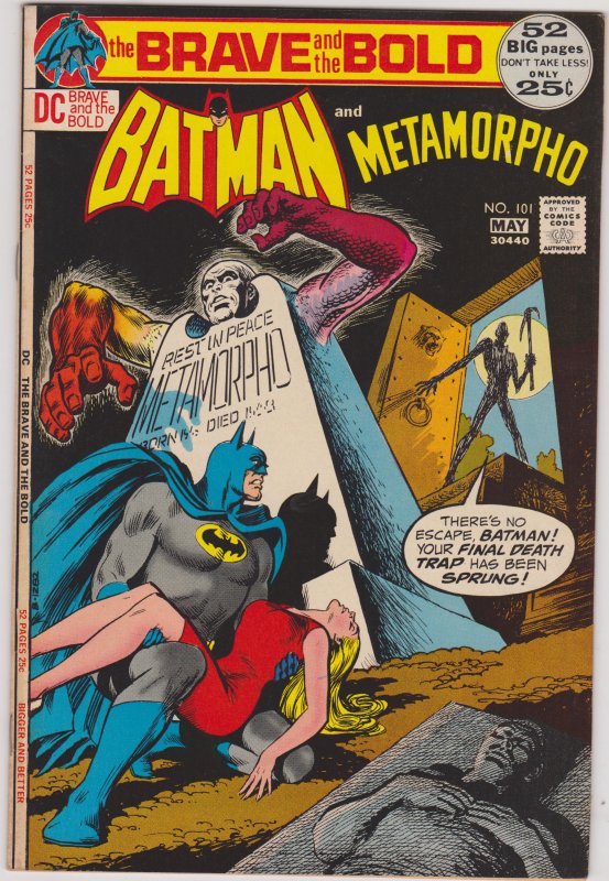 The Brave and the Bold #101 (DC Comics, 1972), raw, ungraded comic book — front cover