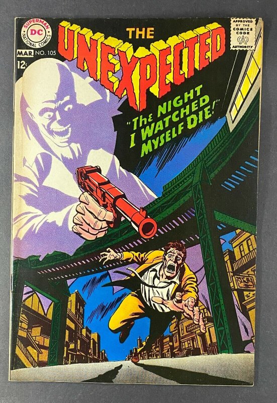 The Unexpected #105 (1968), raw comic book in FN+ 6.5 condition — front cover