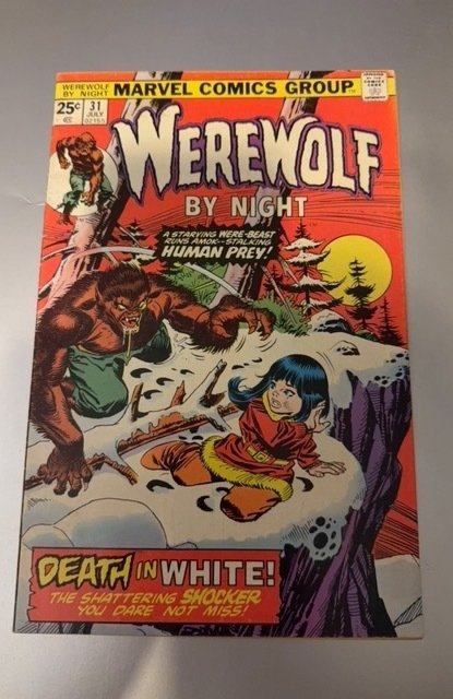 Werewolf by Night #31 (Marvel Comics, 1975), raw, ungraded comic book — front cover