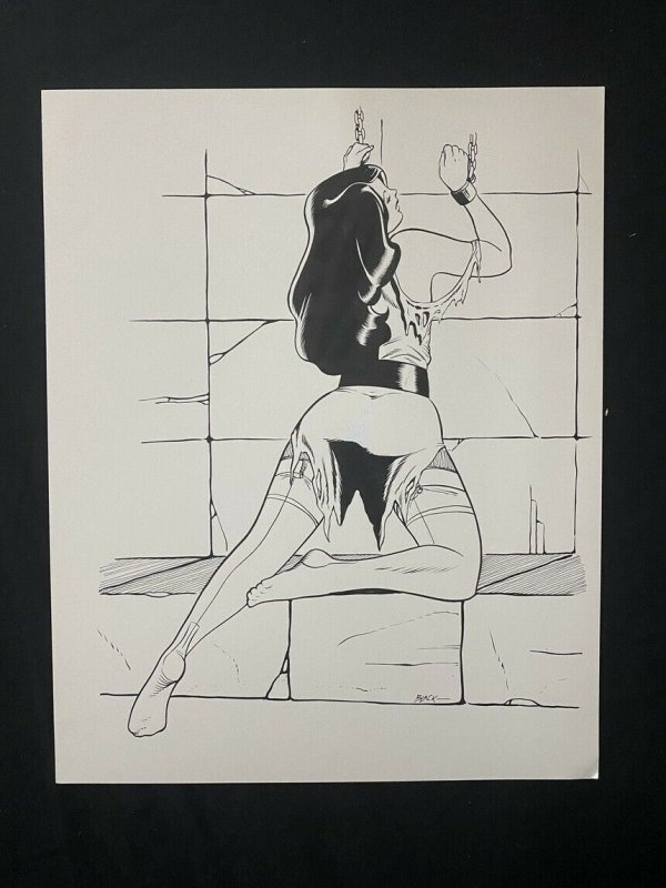 Senorita Rio Original Pin Up by Bill Black- Chained, raw, ungraded comic book — front cover