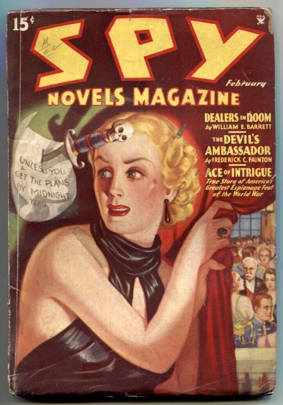 Pulp: Spy Novels Pulp #1 (1935), raw comic book in FN- condition — front cover