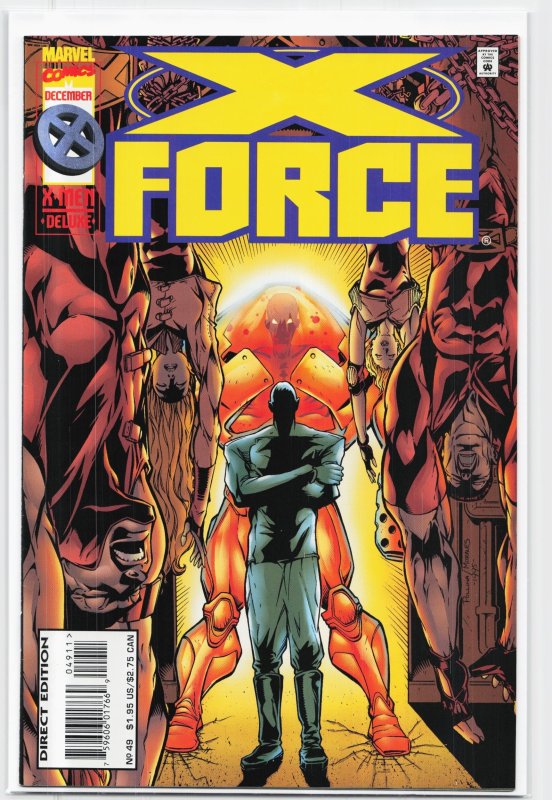 X-Force #49 (Marvel Comics, 1995), raw, ungraded comic book — front cover
