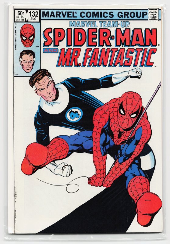 Marvel Team-Up #132 (Marvel Comics, 1983), raw, ungraded comic book — front cover