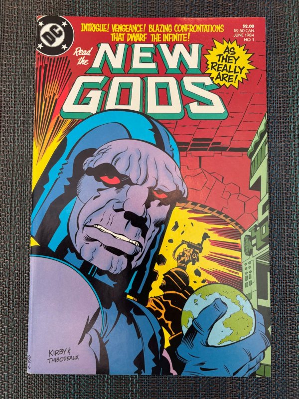 New Gods #1 (DC Comics, 1984), raw, ungraded comic book — front cover