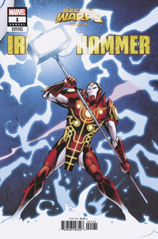 Secret Warps: Iron Hammer Annual #1 (2019), raw comic book in VF/NM condition — front cover