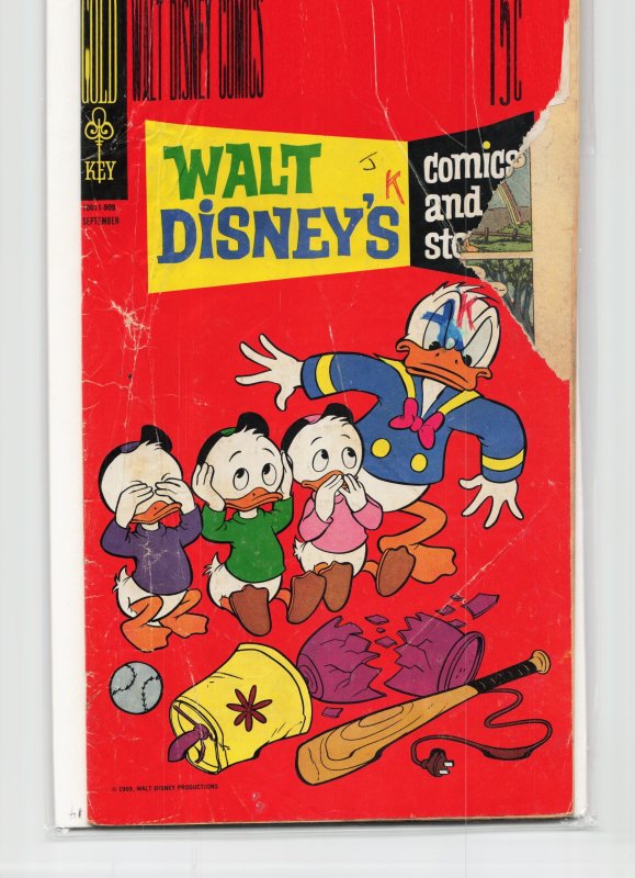 Walt Disney's Comics and Stories #348 (Gold Key, 1969), raw, ungraded comic book — front cover