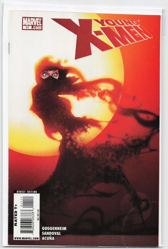 Young X-Men #11 (2009), raw, ungraded comic book — front cover