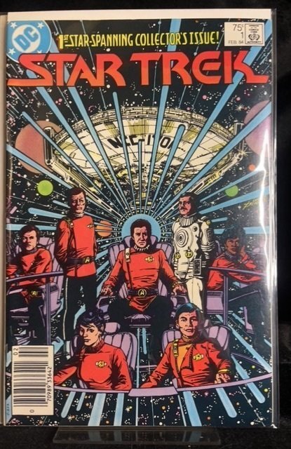 Star Trek #1 (DC Comics, 1984), raw, ungraded comic book — front cover