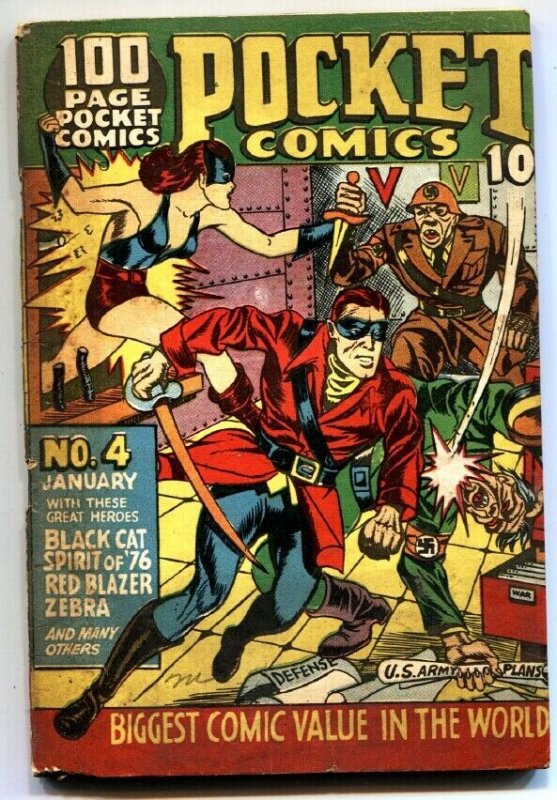 Pocket Comics #4, raw, ungraded comic book — front cover