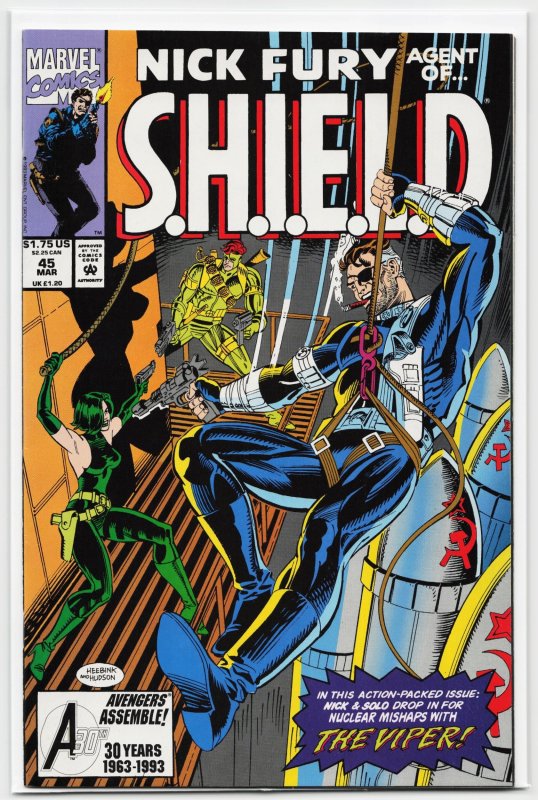 Nick Fury, Agent of SHIELD #45 (1993), raw, ungraded comic book — front cover