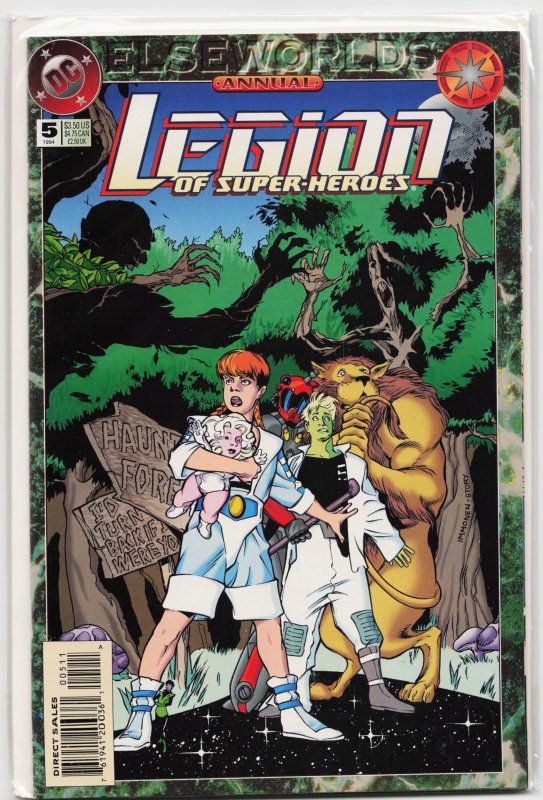 Legion of Super-Heroes Annual #5 (1994), raw, ungraded comic book — front cover