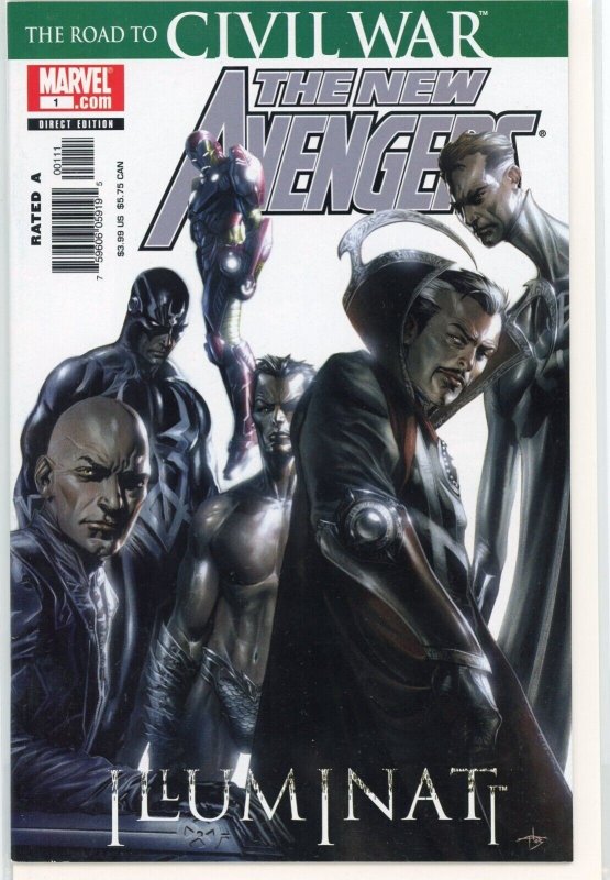 New Avengers: Illuminati – Comics 1st Solo Title – Marvel (2006) 9.4 NM (Marvel Comics, 2006), raw comic book in NM 9.4 condition — front cover