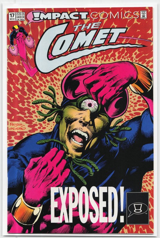The Comet #17 (1992), raw, ungraded comic book — front cover