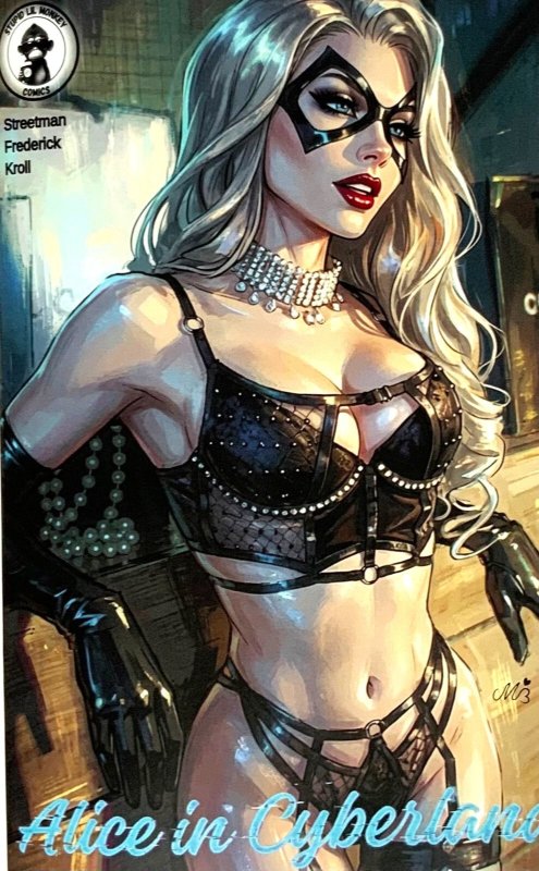 The Flawless Universe: Alice in Cyberland Black Cat Complete Set of Five Covers., raw, ungraded comic book — front cover