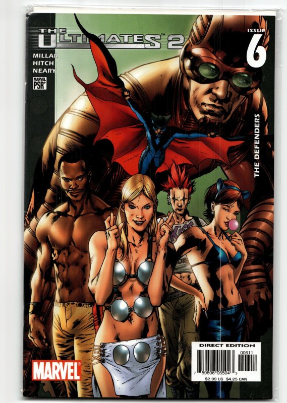 Ultimates 2 #6 (2005), raw, ungraded comic book — front cover