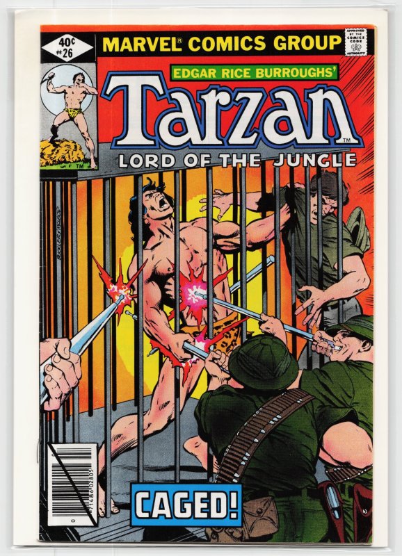 Tarzan #26 (DC Comics, 1979), raw, ungraded comic book — front cover