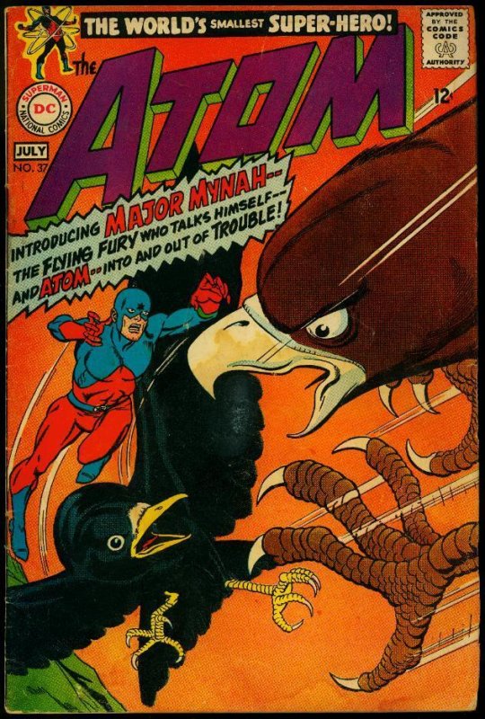 The Atom #37 (DC Comics, 1968), raw, ungraded comic book — front cover
