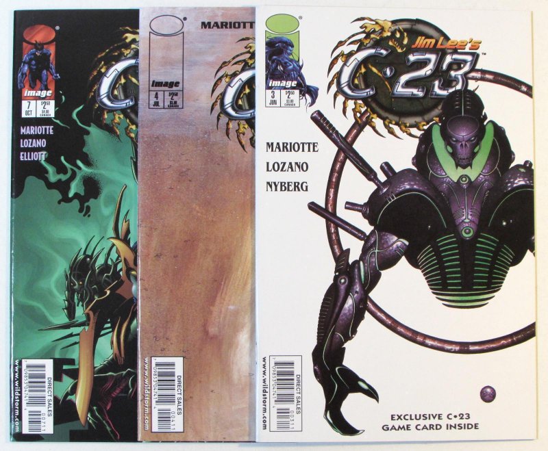 Jim Lee's C-23 Lot of 3 #3, 4, 7 Image Comics (1998) 1st Print Comic Books (Image Comics, 1998), raw, ungraded comic book — front cover