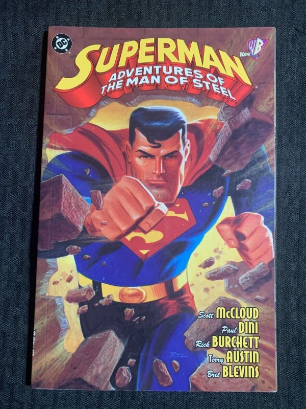 1998 Superman Adventures of the Man of Steel SC VF 8.0 1st DC Comics (DC Comics, 1998), raw comic book in VF 8.0 condition — front cover