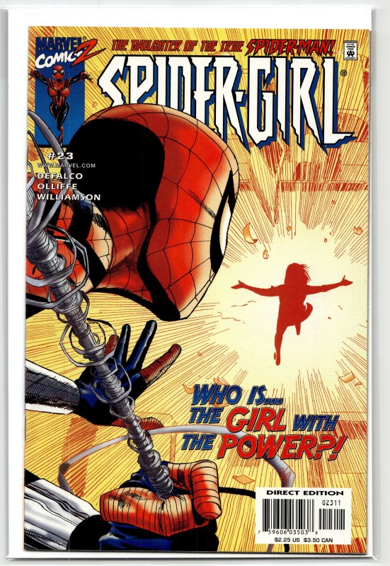 Spider-Girl #23 (Marvel Comics, 2000), raw, ungraded comic book — front cover