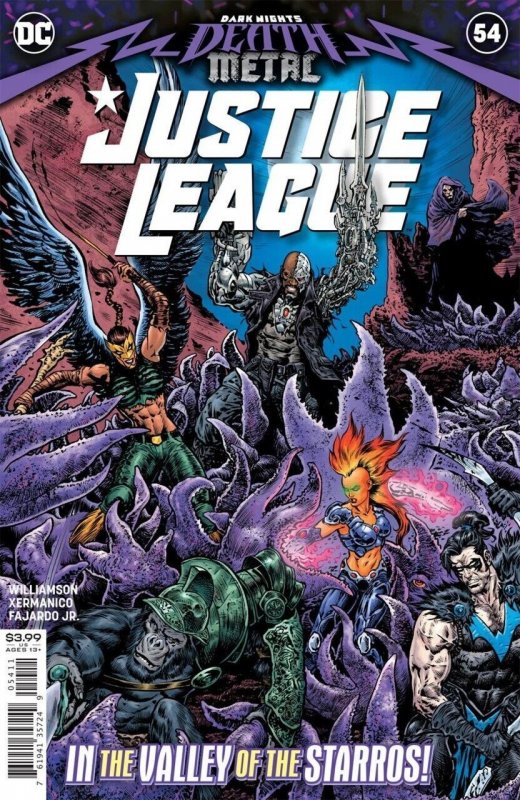 Justice League #54 (DC Comics, 2018), raw comic book in VF/NM condition — front cover