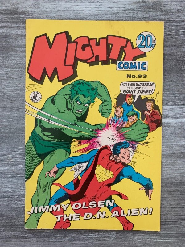 Vintage Mighty Comic #93, raw comic book in VG+ 4.5 condition — front cover