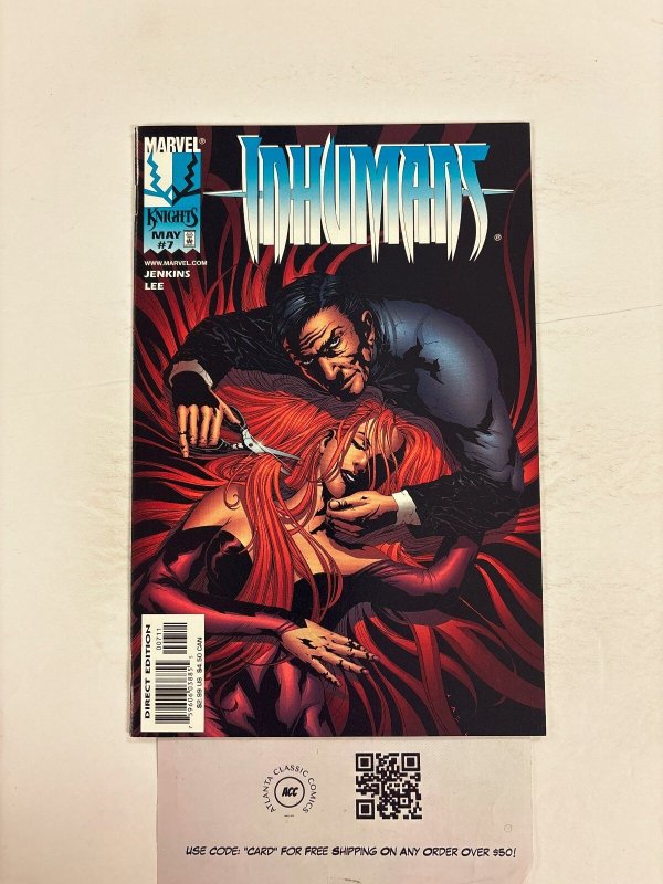 Inhumans #7 (Marvel Comics), raw comic book in NM condition — front cover
