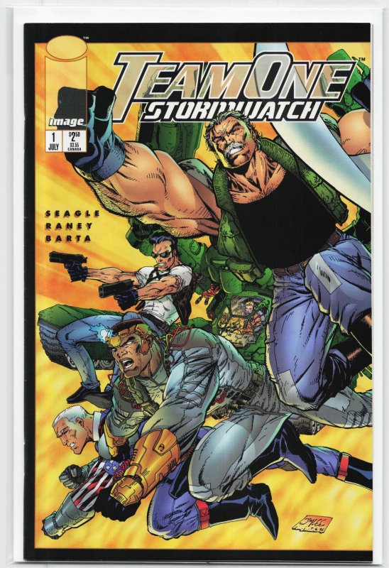 Team One: Stormwatch #1 (Image Comics, 1995), raw, ungraded comic book — front cover