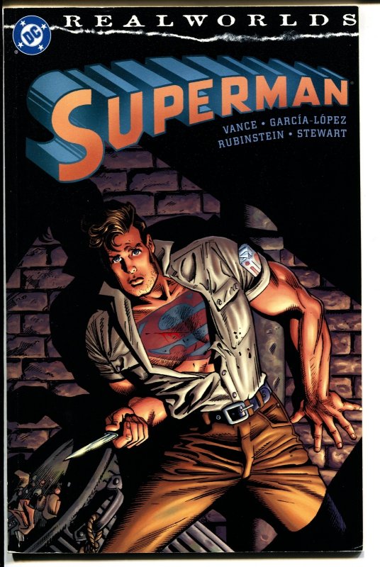 Realworlds:Superman-Steve Vance-TPB-trade, raw, ungraded comic book — front cover