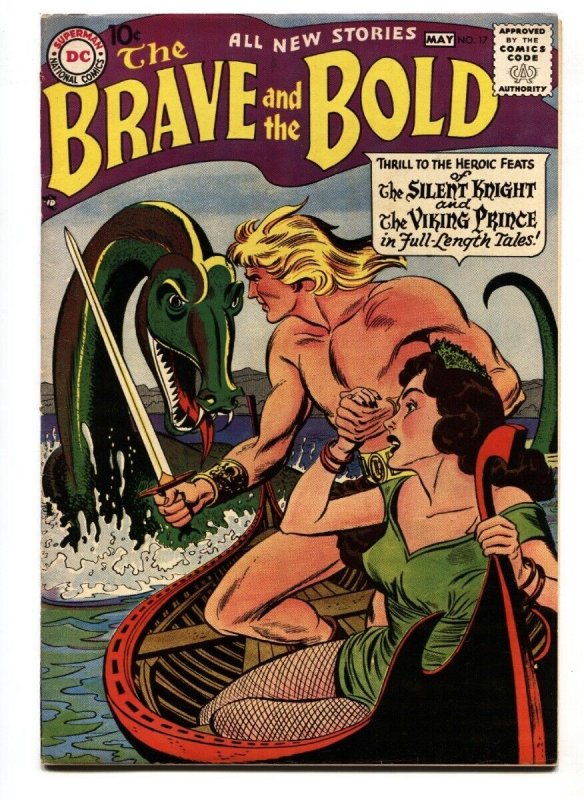 The Brave and the Bold #17 (DC Comics, 1958), raw comic book in VF condition — front cover