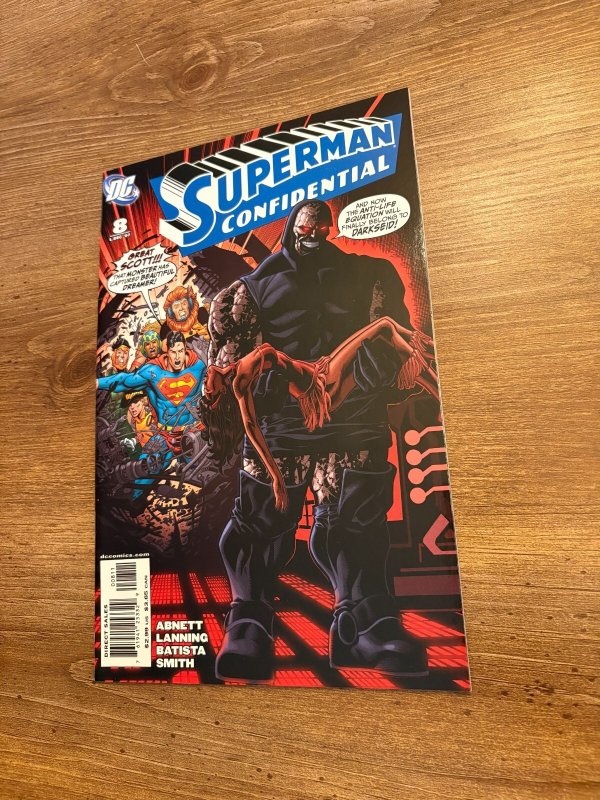 Lot of 7 Superman Confidential DC Comic Books # 8 9 10 11 12 13 14 Vf-Nm 2 J452, raw comic book in NM condition — front cover