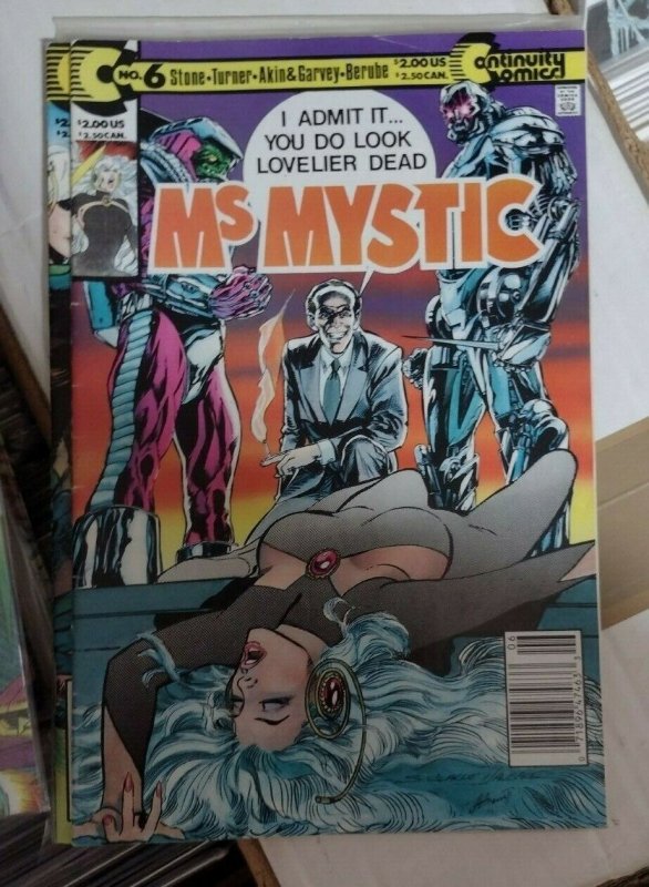 Ms Mystic #6 (1990), raw, ungraded comic book — front cover