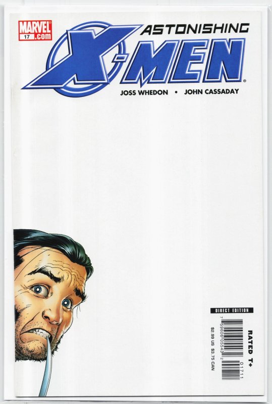 Astonishing X-Men #17 (Marvel Comics, 2006), raw, ungraded comic book — front cover