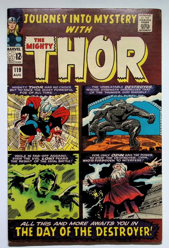 Journey into Mystery #119 (Marvel Comics, 1965), raw, ungraded comic book — front cover
