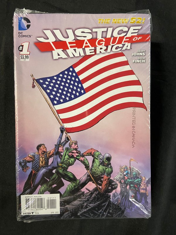 Justice League #1 (DC Comics), raw comic book in NM condition — front cover