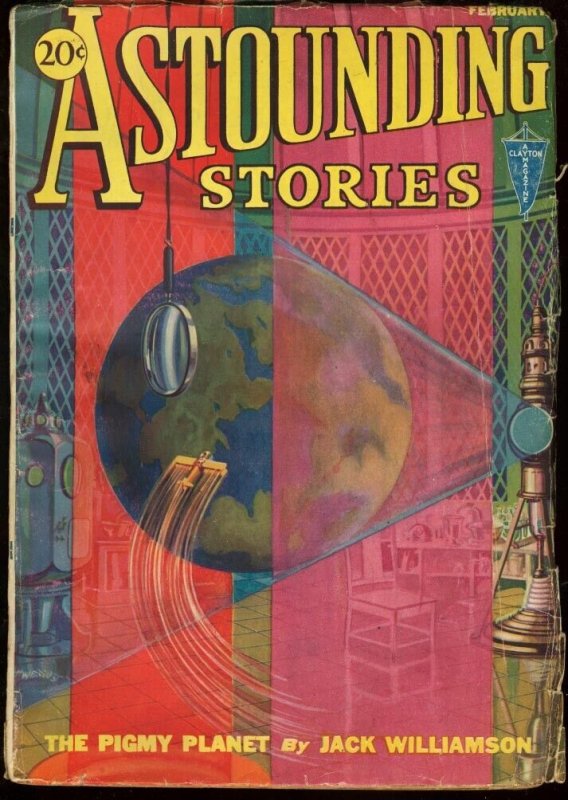 Astounding Stories 1932 Feb-Clayton Sci-Fi Pulp VG (Clayton Magazines, 1932), raw comic book in VG condition — front cover